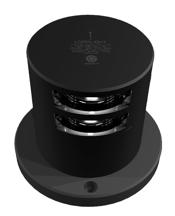 2nm dbl stern, black anodized